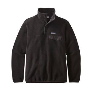 Patagonia Women's Lightweight Synchilla® Snap-T® Fleece Pullover Black